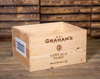 Genuine Wooden Port Bottle Boxes - upcycle, project, Christmas, gift, hamper, DIY