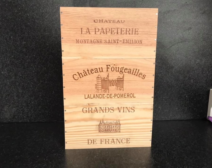 3 pack of 6 bottle size over-runs -Traditional FRENCH WOODEN WINE  Box  / Crate / Storage unit (pack 1)