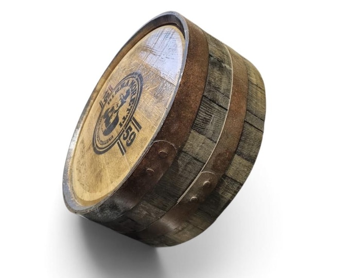 Birra Moretti Barrel Head Sign – Authentic Oak Whiskey Lid Wall Art
