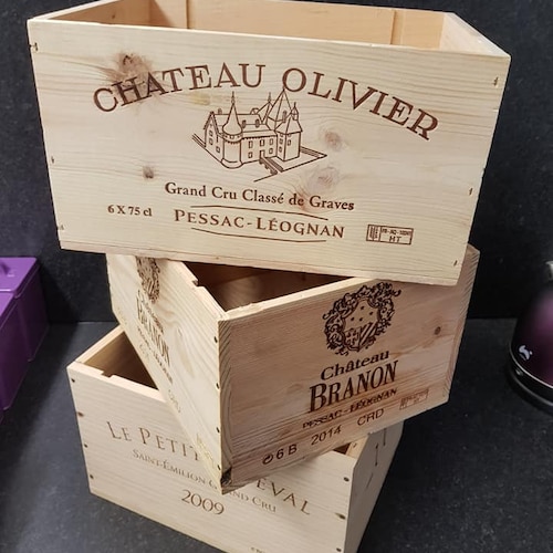 Traditional FRENCH WOODEN WINE Box / Crate / Storage Unit 6 Etsy