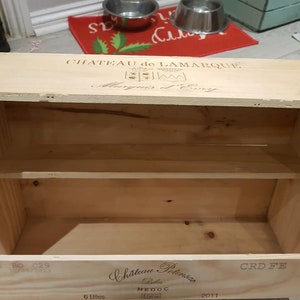 LS-LebenStil 2x Holz Weinkiste Set Grau Türkis Deko Aufbewahrungsbox