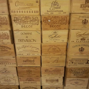 Traditional FRENCH WOODEN WINE Box / Crate / Storage unit 6 bottle size image 5