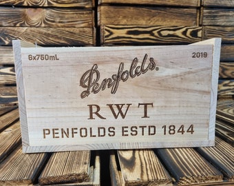 Penfolds - Traditional AUSTRALIAN Wooden wine  Box  / Crate / Storage unit (6 bottle size)