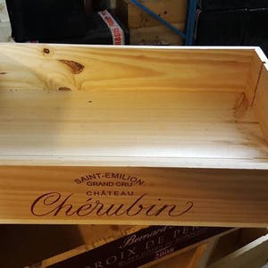 1 x Half Sized Traditional Flat  / Tray FRENCH WOODEN WINE  Box  / Crate / Storage unit