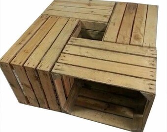 Wine Boxes Etc – 6 Wooden Wine Crates – Shabby Chic Vintage Storage, Sturdy Used Boxes With Character
