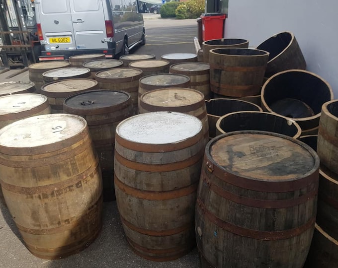 WHISKY OAK BARREL - 40 Gallon Wooden Keg Barrels Cider Pub Table Whisky Casks