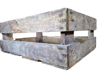 Authentic 1930s French Vintage Wooden Wine Champagne Box Rack Crate RARE