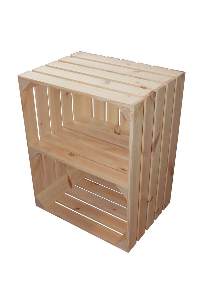 New Handmade Fruit Crate With Shelf Wooden Apple Crates Etsy