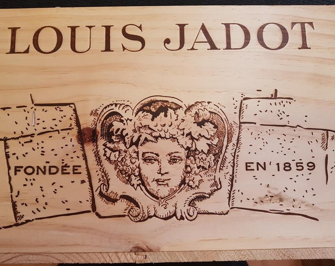 COLLECTABLE - Louis Jadot 6 Bottle size French Wooden Wine box