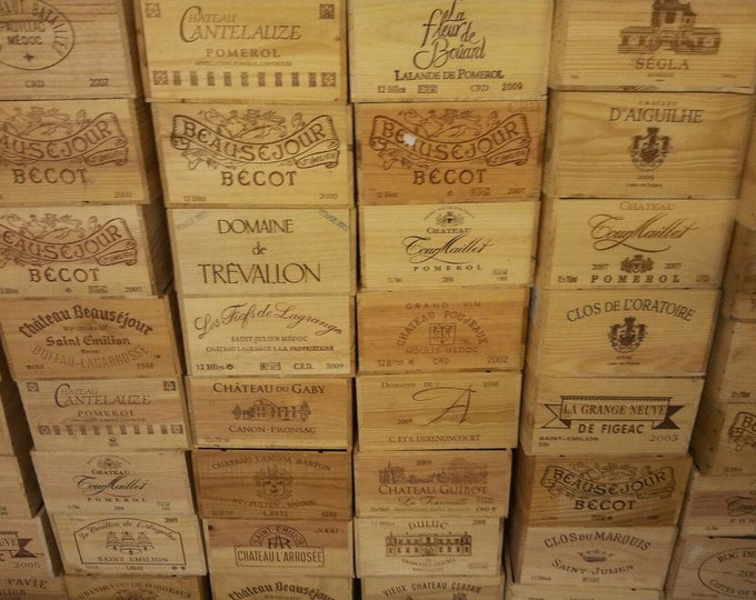 TRADITIONAL 6 bottle Wooden WINE Box  - Crate / Storage unit (6 bottle size) Christmas Hamper Gift box