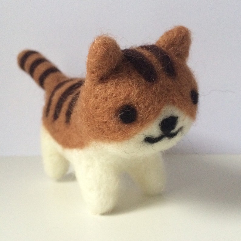 Needle felted cats Neko atsume kittens made to order image 3