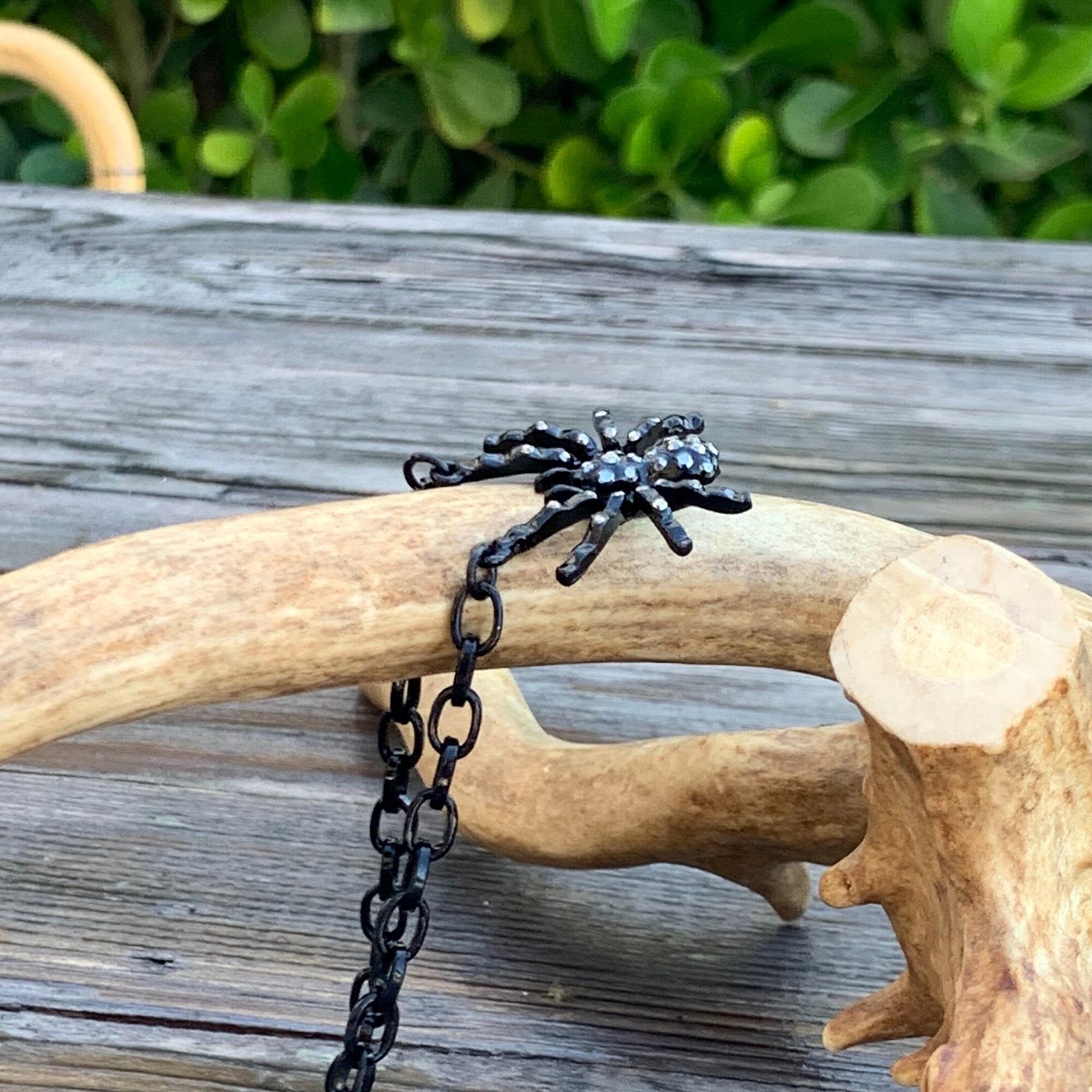 Wendalern Collana Di Ragno Gotico Collana Di Cristallo Nero Ragno Ciondolo Punk Catena Lunga Rettile Animale Dichiarazione Collana Halloween Bigiotteria Regali Per Donne E Ragazze