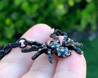 Collana Gotica Con Ciondolo Ragno – Catena Nera Regolabile, Gioiello Punk Per Donne E Ragazze, Ideale Per Halloween E Festa A Tema - 3