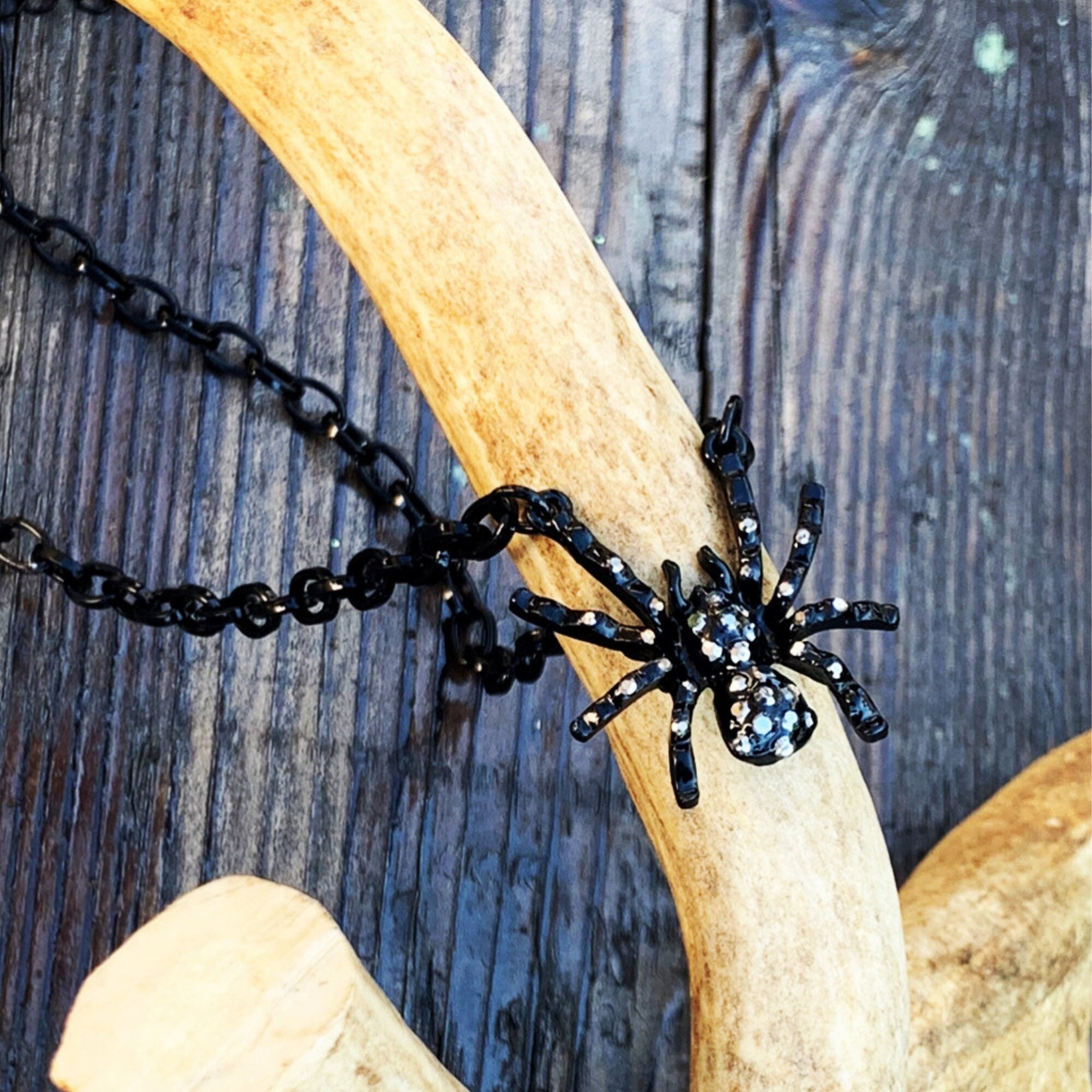 Inilbran Punk Ragno Catena Collana Gotica Argento Punk Ragno Collana Ciondolo Halloween Ragno Collana Girocollo Festa Di Halloween Rettile Animale Collana Gioielli Per Donne E Ragazze