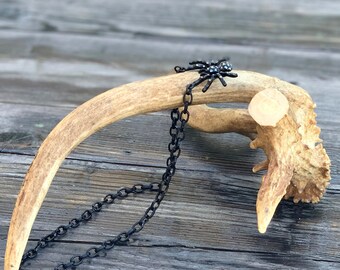 Collana Gotica Con Ciondolo Ragno – Catena Nera Regolabile, Gioiello Punk Per Donne E Ragazze, Ideale Per Halloween E Festa A Tema - 2