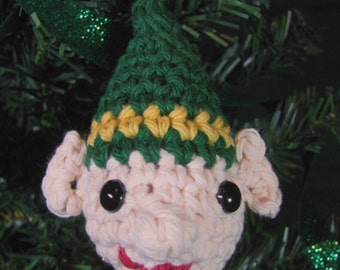 Amigurumi Crochet Pattern - Christmas Elf Ornament