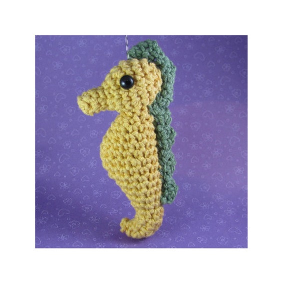 Amigurumi Crochet Pattern - Quick and Easy Cute Seahorse