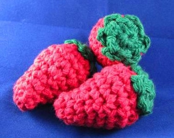 Amigurumi Crochet Pattern - Quick and Easy Cute strawberries