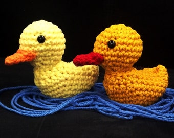 Crochet Amigurumi Pattern - Quick and Easy Cute Duck, Ducky, Duckie