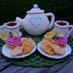 Amigurumi Crochet Pattern - Quick and Easy Tea Party