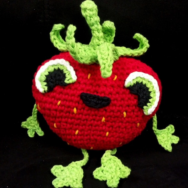 Amigurumi Häkelanleitung - Schnell und Einfach 'Barry the Berry' Süße Erdbeere