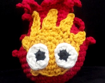 Crochet pattern - Quick and Easy Cute Calcifer the Flame of Fire