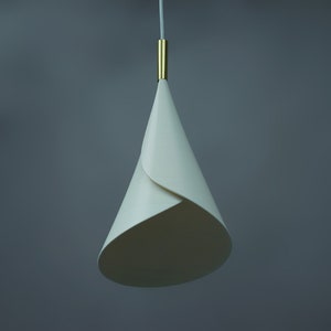 Involutus Pendant Light Eco lampshade Sustainable material white contemporary image 4