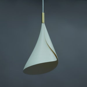 Involutus Pendant Light Eco lampshade Sustainable material white contemporary image 2