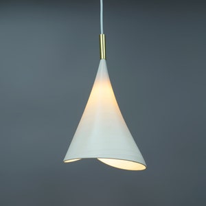 Involutus Pendant Light Eco lampshade Sustainable material white contemporary image 5