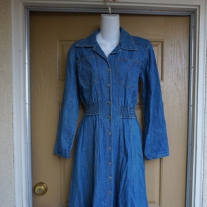 Karen Alexander 80s 90s Denim Jean Dress Size 4 Small S 1980s - Etsy