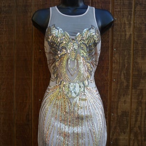 Stretchy Gold Dress - Etsy