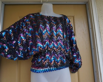 batwing sparkly top