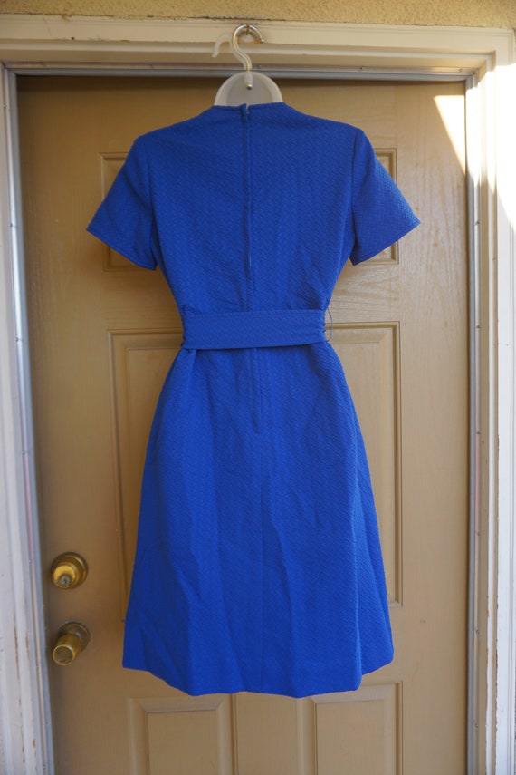 Vintage blue 1970s dress size medium to large - image 7