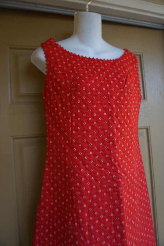 Quilted mini dress size medium textured handmade - image 5