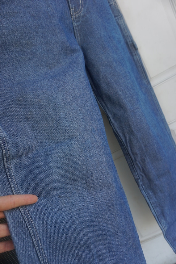 Vintage blue denim overalls by Webs size Medium - image 4