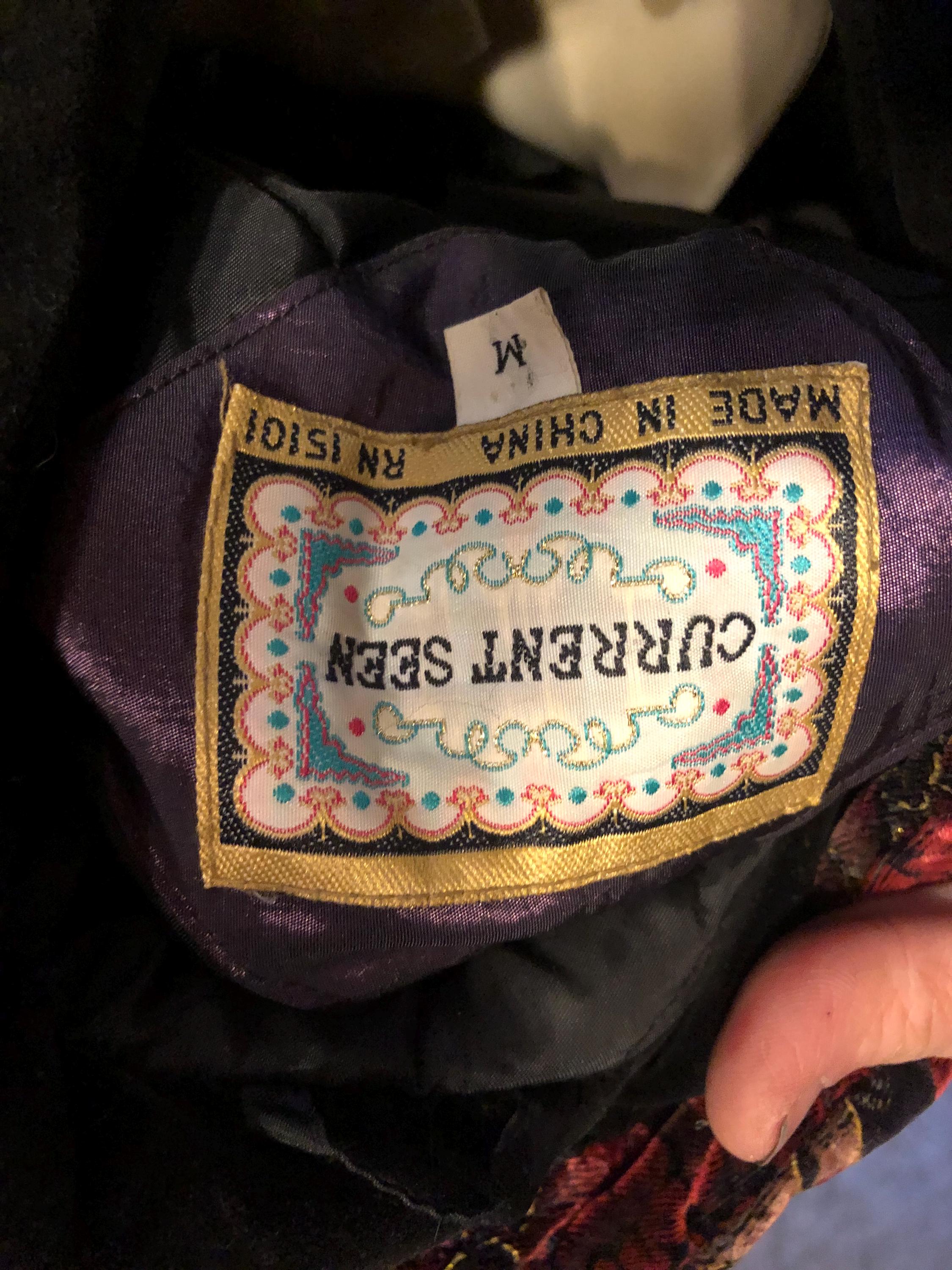 Current Seen Insulated Velvet Jacket Size M Medium 1990s 90s Current Seen Insulated Velvet Jacket Size M Medium 1990s 90s