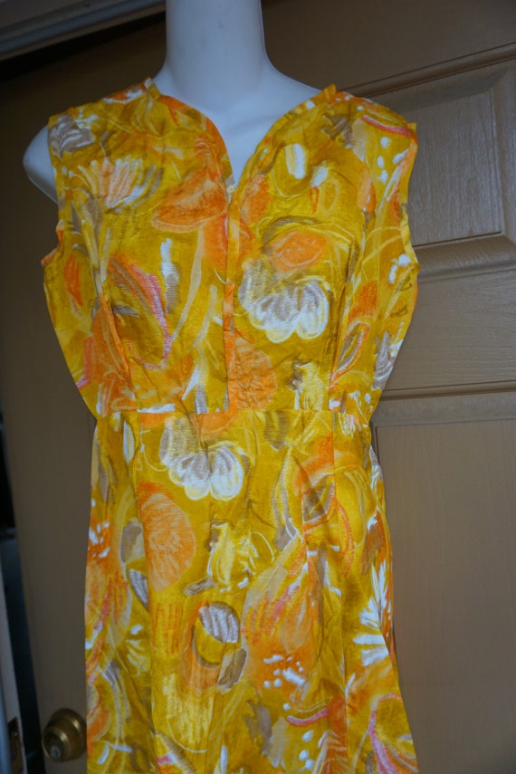 Vintage 1960s dress mid century size M Medium - image 4