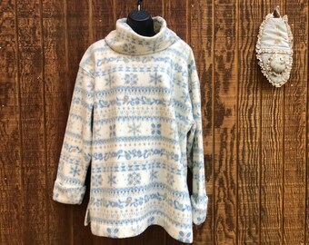 Vintage plush pullover sweater women's size XL by Catalina turtleneck