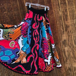 Jeanne Marc Vintage skirt 90s fun unique designer made in USA size 4/5