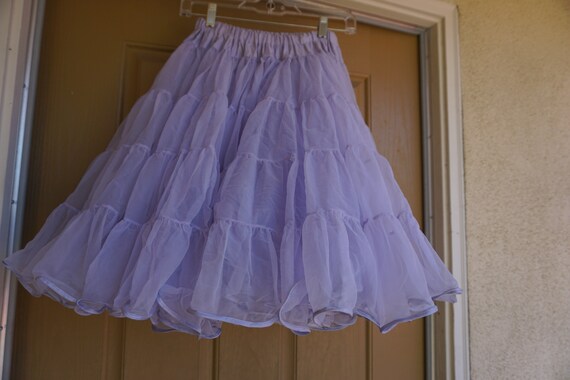 Vintage 80s pastel purple full petticoat small me… - image 2