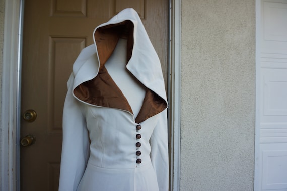Vintage Hooded robe large kaftan