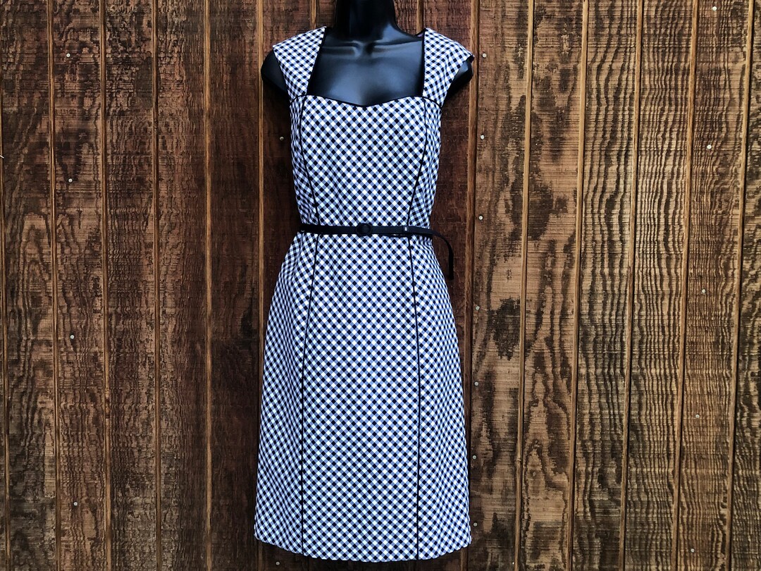 black and white gingham dress short Black Gingham Puff Sleeve Phoebe Mini Dress