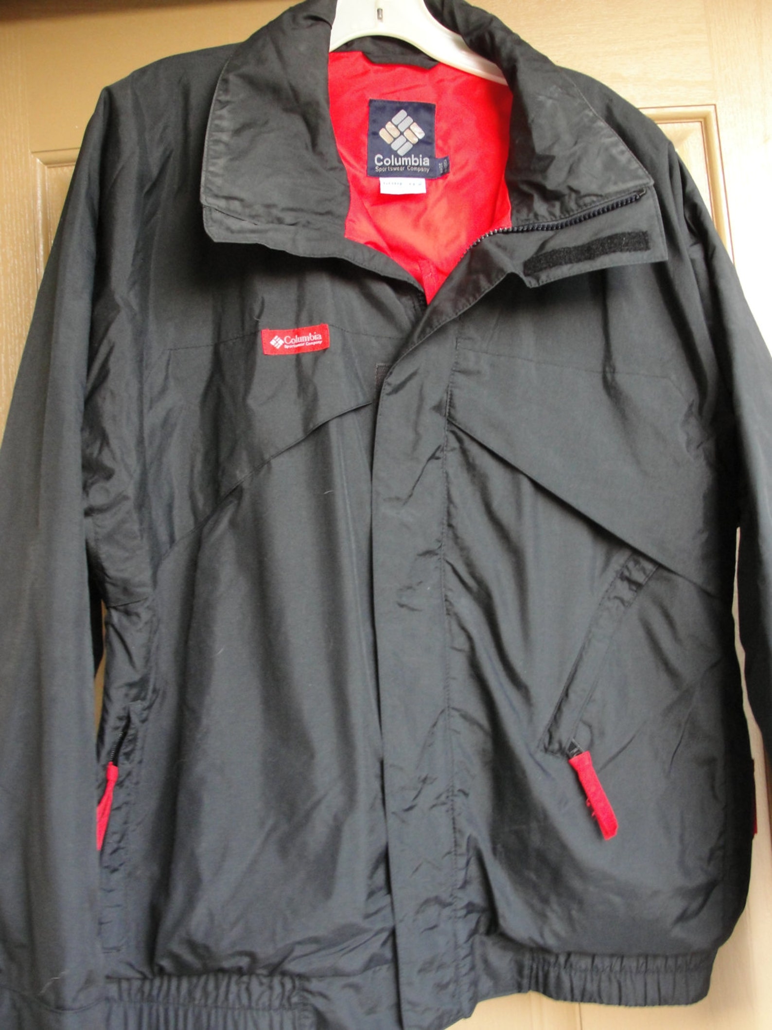 Vintage Columbia Windbreaker Jacket Mens Size M Medium 80s 90s Etsy