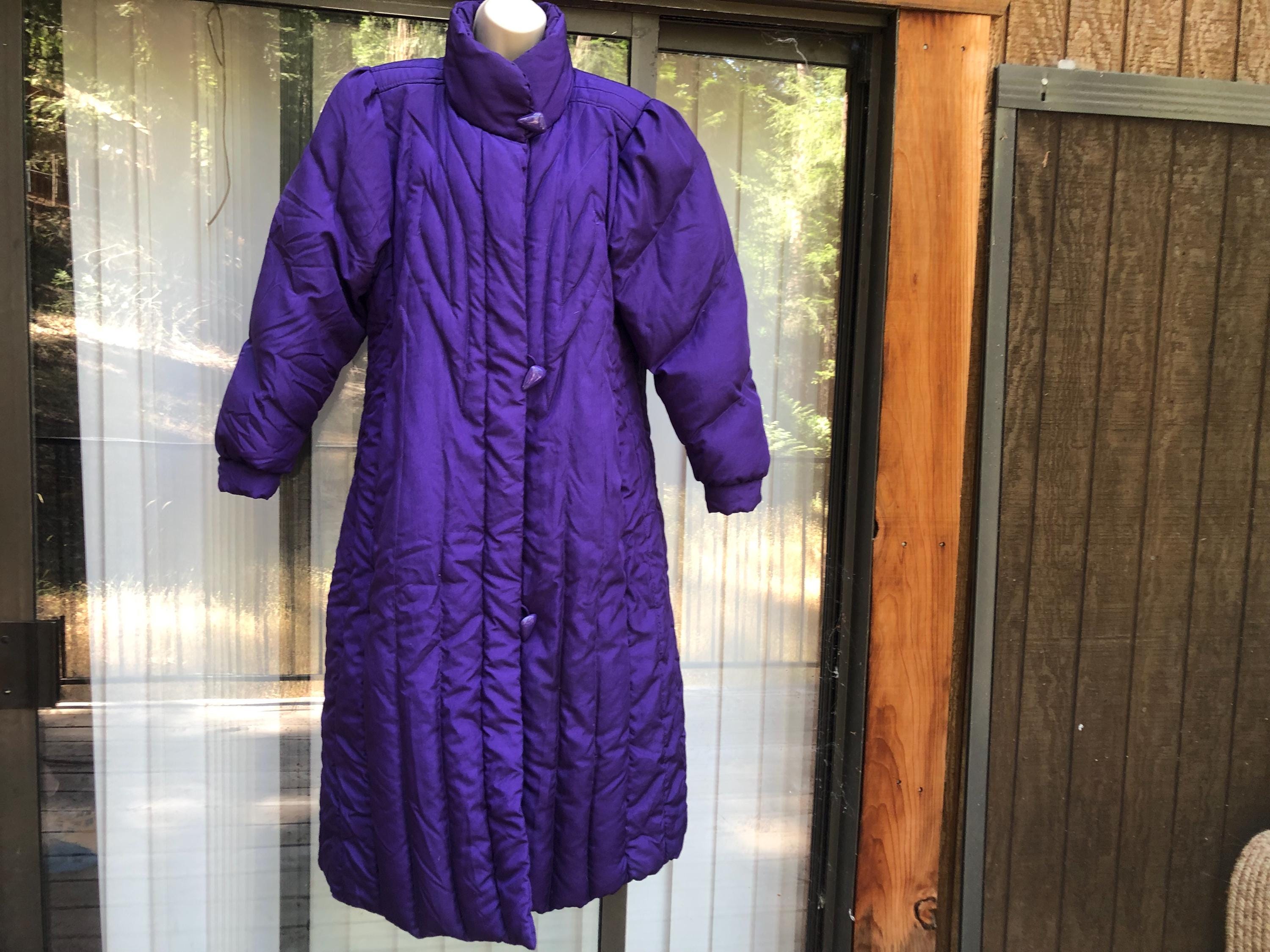 1980s Coat Long Womens Puffer - Etsy