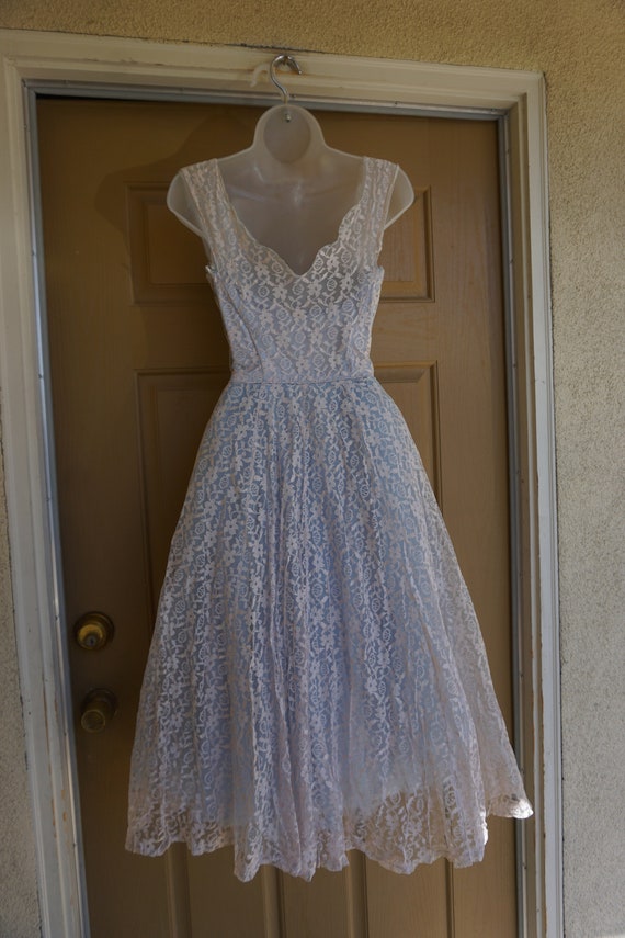 Vintage 1940s 1950s tulle prom dress by Lorie Deb… - image 4