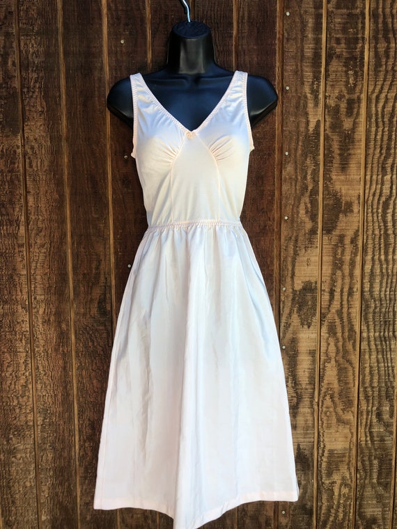 OLGA Vintage slip / nightgown 34 romantic pink Ol… - image 3