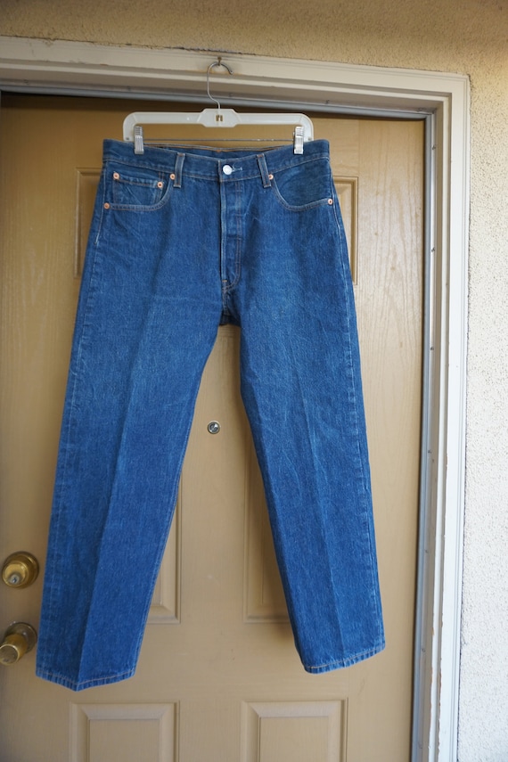 35 X 30 501's WPL 423 Levi's denim jeans size 35 … - image 2
