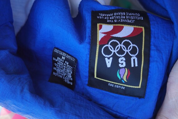 Vintage Olympic USA windbreaker jacket size Mediu… - image 7