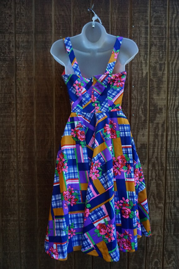 Vintage 1970s or 80s short sun dress 70s sundress - image 10