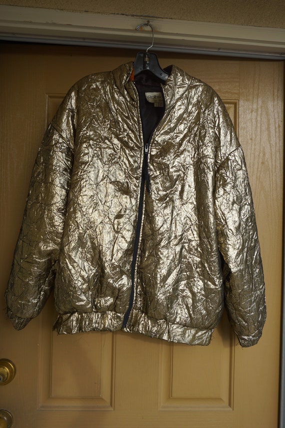 L Rothschild for Lilli Ann gold metallic jacket co